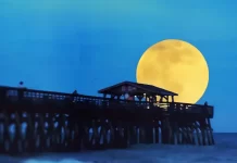 SUPER LUNA LLENA DE ESTURION