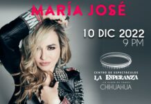 MARÍA JOSÉ LLEGA A CHIHUAHUA EN SU TOUR «RECONEXION»