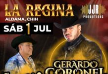 Llegan al Centro de Espectaculos «La Regina» Gerardo Coronel, El Tigrillo Palma y Tito Torbellino Jr.