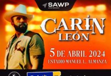 ANUNCIAN CONCIERTO DE CARIN LEON PARA EL PROXIMO 5 DE ABRIL