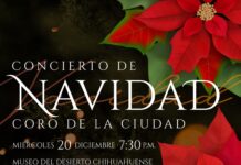 Invita Secretaría de Cultura a su Concierto de Navidad en Delicias