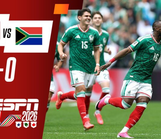 México supera a Sudáfrica en el partido inaugural del Mundial 2026