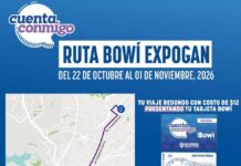 Anuncian ruta temporal especial Bowí-Expogan 2026